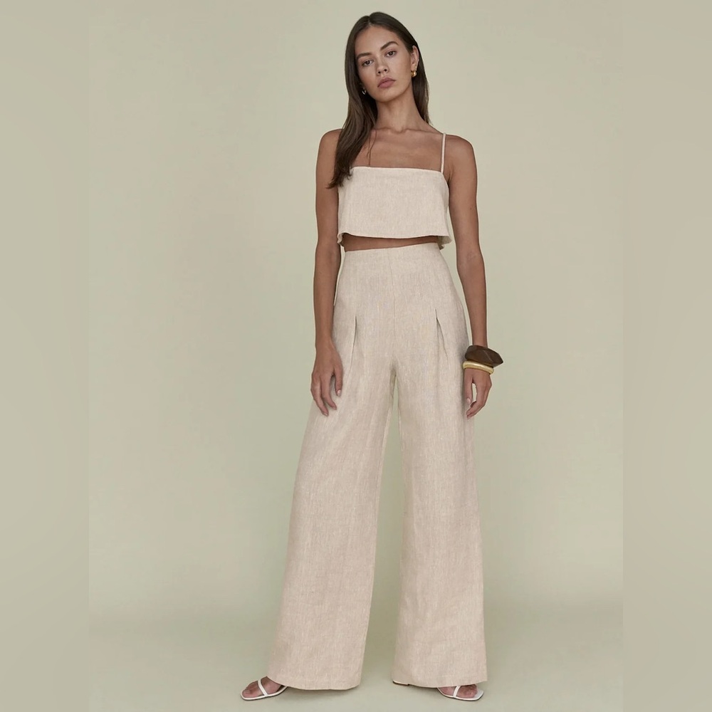 Reformation Petites Cleo Linen Two Piece - Size 0P